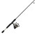 Zebco Approach Spinning Reel and Fishing Rod Combo, 6-Foot 2-Piece Fiberglass Fishing Pole, Split-Grip EVA Rod Handle, Size 20 Reel, Aluminum Spool, Quickset Anti-Reverse, Black/Camo