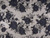 Minerva Crafts Embroidered Lace Tulle Fabric Navy Blue - per metre