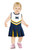 Little King NCAA Infant/Toddler Girls One Piece Team Cheer Jumper Dress-Michigan Wolverines-18 Months