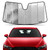 Pigenius Windshield Sun Shade for 2019-2023 Mazda 3, Custom Fit Front Window Shade - Premium Folding Sunshade