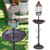 MNRYLKB 40" H Cast Iron Pedestal Bird Bath, Bird Baths for Outdoors,Metal Bird Feeder,Metal Birdbath Garden Yard Decor