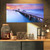 Design Art PT10620-32-16 Purple Long Wooden Sea Pier and Bridge Wall Art Canvas-32X16, 32x16