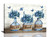 Farmhouse Bathroom Decor Wall Art Navy Blue Hydrangea Flower Bathroom Pictures Canvas Prints Country Relax Soak Unwind Sign Artwork Modern Aesthetic Home Decor for Bathroom Framed Ready to Hang 16"x24"