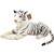 JESONN Realistic Stuffed Animals Tiger Toys Plush (White, 23.6 Inch)
