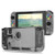 BASSTOP [Update Version] DIY Replacement Housing Shell Case Set for Switch NS NX Console and Right Left Switch Joy-Con Controller Without Electronics (Set-Smoke Black)
