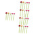 VILLCASE 25 Pcs Rose Ballpoint Pen Ball Point Pen Retractable Ballpoint Pens Stationery Ballpoint Pens Flower Writing Pen Cute Writing Pen Signature Pen Office Silica Gel Gift Neutral