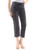 Free People Womens Girlfriend Denim Released Hem Skinny Crop Jeans Black 25