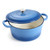 6 Quart Enameled Cast Iron Dutch Oven with Lid, E-far Round Dutch Oven Pot Nonstick Cookware for Braising, Stews, Roasting, Bread Baking, Cooking, Heavy Duty, Induction & Oven Safe - Blue