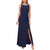 MSK Womens Embellished Sleeveless Evening Dress Navy 16