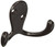 MINTCRAFT 23263ORBB3L Robe Hooks with Double Prong Orb