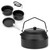 HUIOP Cooking Pots Pans Kettle Set Lightweight Portable Camping Cookware Mess Kit for Camping Hiking Picnic,Outdoor Cooking Set