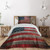 Ambesonne American Flag Coverlet, Royalty Flag Themed US Backdrop on Damaged Board Plate Design Artwork, 2 Piece Decorative Hotel Luxury Quilted Bedspread Set with 1 Pillow Sham, Twin Size, Red Grey
