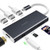 USB Type C Hub Adapter, Yuanj 7 in 1 Multi-Port USB 3.0 Type-C Adapter with 4K USB C to HDMI, 3 USB 3.0 Ports, SD/Micro Card Reader and USBC Charging Port, Type-C USB for MacBook Pro and More