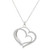 IPMIDZHI Heart Necklace Love Pendant Necklaces for Women Cute Dainty Gold/Silver Plated Love Open Anniversary Birthday Valentines Gift for Her