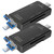 Micro SD Card Reader for Android, Micro SD Card to USB Adapter, USB C SD Card Reader for Camera Memory Card Reader, Wansurs 6 in 1 SD Card Reader (2 Pack Black)