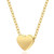 IPMIDZHI Gold Cute Heart Necklace for Women Heart Pendant Choker Necklaces Slider Adjustable Anniversary Birthday Valentines Gift for Her