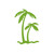 Palm Trees Sticker Vinyl Decal Notebook Car Window Laptop 5"x 7" (Lime)