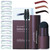 Eyebrow Stamp Stencil Kit,VANGAY Eye brow Stamping Kits,One Step Brow Stamp Shaping Kit,1 pcs Eyebrow Stamp Waterpoof With 2 Eyebrow Pen Brush And 10 Reusable Eyebrow Stencils (Dark brown)
