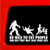 Sticker Connection | Be Nice to Fat People Sasquatch Bigfoot Bumper Sticker Decal for Car, Truck, Window, Laptop | 3.7"x7.7" (White)