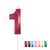 Red Number 1 Birthday Cake Candle, 3D Shape Birthday Number Candle, 1st Birthday Cake Topper Decorations (Red,1)