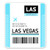 Squiddy Las Vegas Harry Reid Airport Code LAS Travel Luggage Tag - Vinyl Sticker Decal for Phone, Laptop, Water Bottle (3" high)
