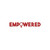 Empowered Vinyl Decal Notebook Car Laptop 5.5" x 1" (Red)