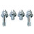 Orifort Side Post Battery Terminal Bolt Stud, 3/8" Standard Battery Side Post Extender Stud for GM Post (2 Pairs)