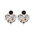 Halloween Earrings for Women Acrylic Spider Pumpkin Web Skull Bat Drop Dangle Earrings Halloween Theme Jewelry Gift Party(Heart)