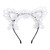YAZILIND Lace Cat Ears Headband Sexy Lace Jewelry Headband Accessories White