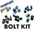 Kawasaki ZX6R 2007-2008 Motorcycle Fairing Bolt Kit, Ninja ZX-6R Complete Screws and Fasteners set 07 08