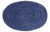 Melody Jane Dolls Houses House Miniature 1:12 Scale Accessory Plain Navy Blue Large Oval Rug