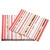 Papyrus Lunch Napkins, Gold & Red Stripes (20-Count)