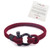 INENIMARTJ To My Son Bracelet - I Will Always Be With You Nautical Bracelet for Son, Braided Rope Cuff Wristband Nautical Bracelet for Men Women. (To My Son, red)
