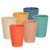 Phyllia 12 oz Unbreakable Wheat Straw Cups, Set of 6 Reusable Plastic Cups, Microwave and Dishwasher Safe Water Drinking Glasses for Kitchen, Camping, Party