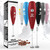 Powerful Double Whisk Milk Frother - Handheld Coffee Blender Frother for Lattes - Electric Whisk Mini Mixer, Milk Foamer Drink Stirrer, Foam Maker for Coffee, Frappe, Matcha, Cappuccino (Red)
