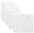 OuuKoo Blank Wall Plate Cover - Standard Size 1-Gang Blank Device Wall Plates - Unbreakable Blank wall Cover for Unused Outlets/Switches, Polycarbonate Thermoplastic, 10Packs (Blank Cover-White)