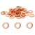 Kyuionty 120 Pcs M6 Copper Washer, Copper Metric Sealing Washers Flat Ring Seal Gasket, 6mm ID, 10mm OD, 1mm Thickness
