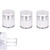 3PCS Airless Pump Jar Small Cream Jar Vacuum Bottle Containers Portable Airless Pump Bottle Refillable Airless Pump Jars for Hiking Camping Traveling (15ml)