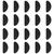 10 Pairs Black Adhesive Eyeglass Nose Pads, Silicone Spectacle Nose Pads, Anti-Slip Nose Pads Grips for Glasses, Eyeglasses, Sunglasses (10)