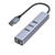 USB 3.0 to Ethernet Adapter, 3-Port USB 3.0 Hub with RJ45 10/100 Ethernet Adapter(2X USB2.0 and 2xUSB3.0) Support Windows 10,8.1,Mac OS, Surface Pro,Linux,Chromebook and More