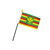 HAWAII FLAGS AND BANNERS & KANAKA MAOLI FLAG (Kanaka Maoli 4x6in Stick Flag)