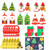 Decodinli 40 PCS Mini Christmas Treat Gift Boxes and Cards, Christmas Candy Boxes, Christmas Party Decorations, Christmas Paper Boxes for Wrapping Candies, Biscuits, Gifts