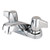Kingston Brass KB160LP Vista Twin Canopy Handles 4-Inch Centerset Lavatory Faucet without Pop-Up, Polished Chrome