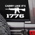 MAZ Distributions Carry Like It's 1776 2nd Amendment Vinyl Sticker for Smooth Surface | Vinyl Decal Stickers for Cars, Trucks, Vans, Laptops, and Cups | 7x4 Inches - MAZ-425