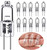 Rnyloas G4 Light Bulb, 12 Pack G4 Halogen 12V 20W High Output 300LM, G4 Dimmable, Premium Quality G4 Bulb with G4 Base, 2800K Warm White, G4 Halogen Bulb Ideal for Under Cabinet Puck Light