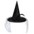 Zando Kids Witch Hat for Women Girls Halloween Witches Hat for Decoration Witch Costume for Halloween Cosplay Party Hanging Witch Hats Outdoor Veil Witch Hat Rose Black Witch Hat One Size