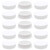 Suiwotin 15PCS 50mm/2" White Hole Plugs Plastic Flush Type Hole Plugs Snap in Locking Hole Tube, Furniture Fencing Post Pipe Insert End Caps (White)