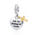 YQSLIN Religious Cross Heart Charms with God All Things are Possible Charm Beads Compatible with Charms Bracelet and Necklace
