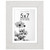 Americanflat 5x7 Picture Frame in White - Use as 4x6 Picture Frame with Mat or 5x7 Frame Without Mat - Wide Frame, Shatter Resistant Glass, Built-in Easel, Hanging Hardware for Wall and Tabletop