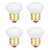 haraqi 4 Pack 25R14 Reflector Short Neck Incandescent Light Bulb, R14 25 Watt 120V Dimmable E26 Standard Medium Base Frosted Mini-Reflector Light Bulb